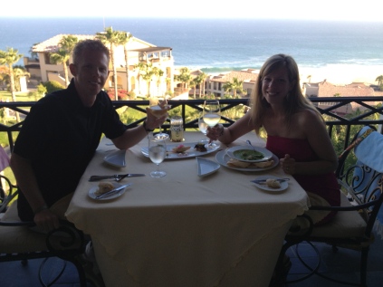 Wonderful anniversary dinner at our honeymoon resort, Sunset Beach